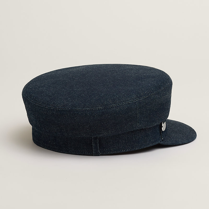 Deauville Denim cap - Blue | Hermès Malaysia